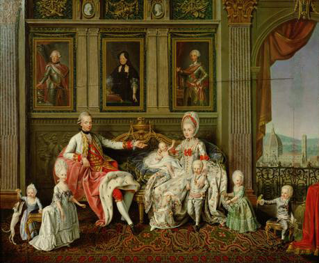 Grobherzog Leopold mit seiner Familie